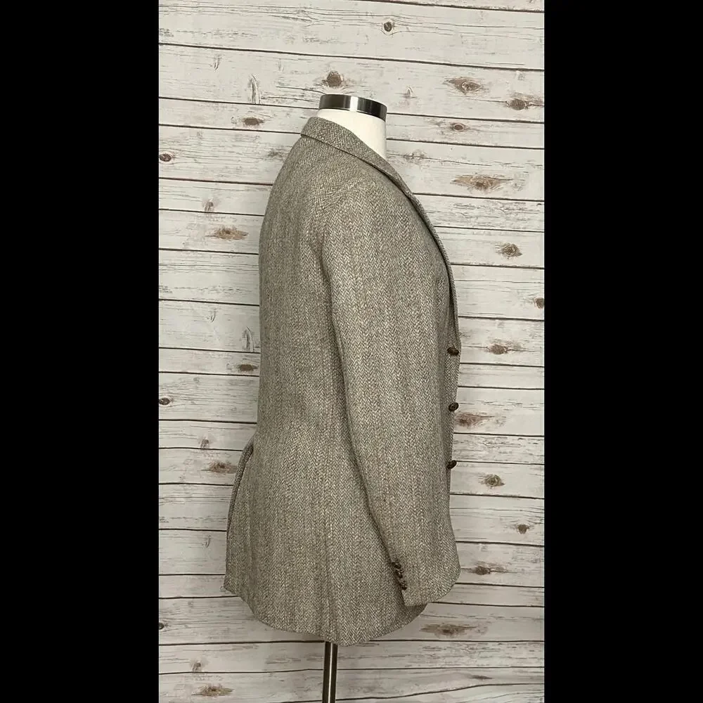 Vintage Asher Harris Tweed Union Made 100% Scottish wool blazer